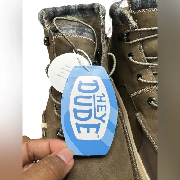 NWT - Hey Dude Men’s boots - Bradley Classic (walnut) -  Size 14 - Picture 2 of 8